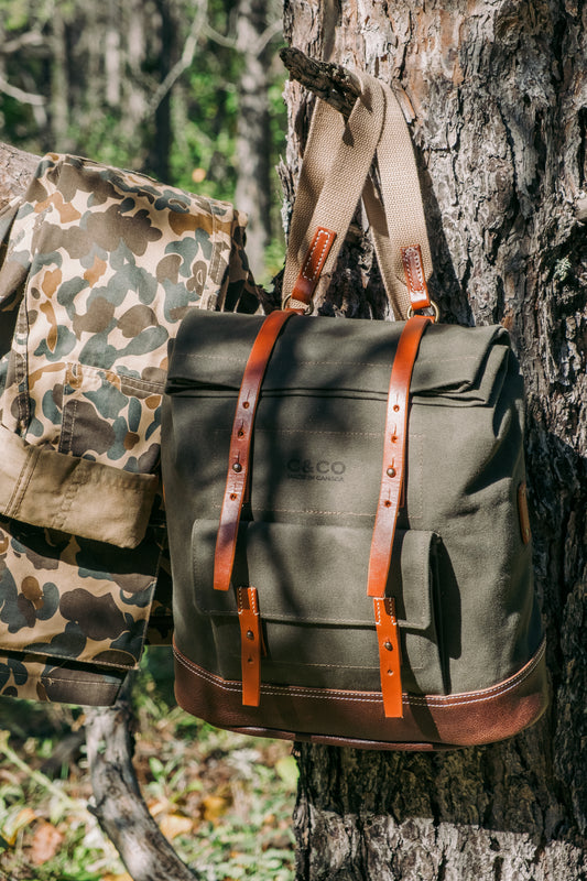 Jr. Roll Top 10L Canvas and Leather