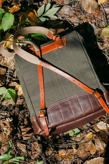 Jr. Roll Top 10L Canvas and Leather
