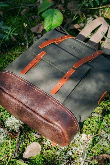 Jr. Roll Top 10L Canvas and Leather