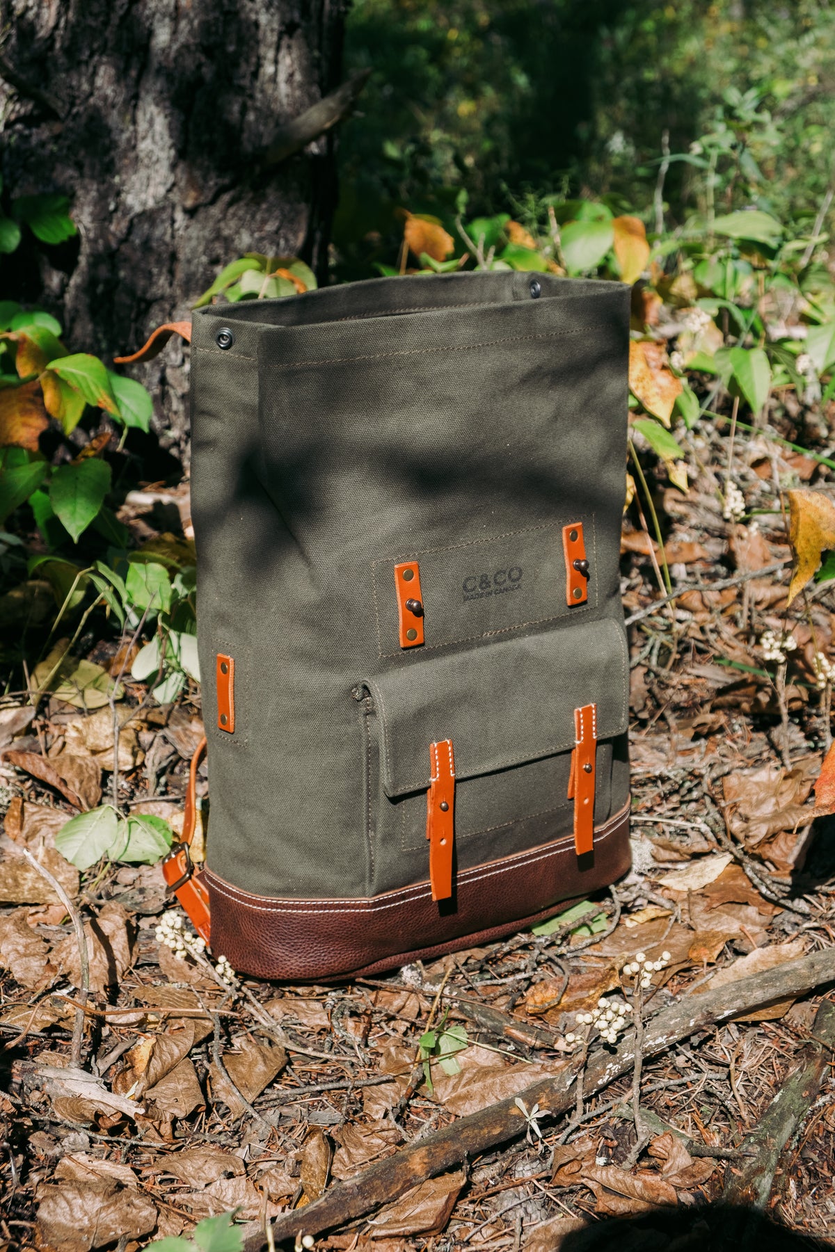 Jr. Roll Top 10L Canvas and Leather