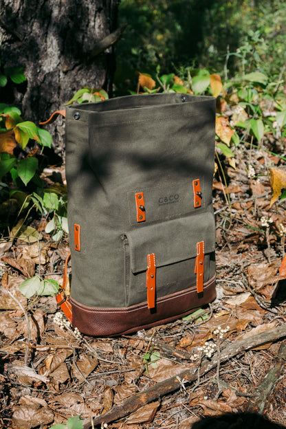 Jr. Roll Top 10L Canvas and Leather